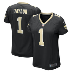 NFL Alontae Taylor New Orleans Saints Women's Team Game Jersey - Black
