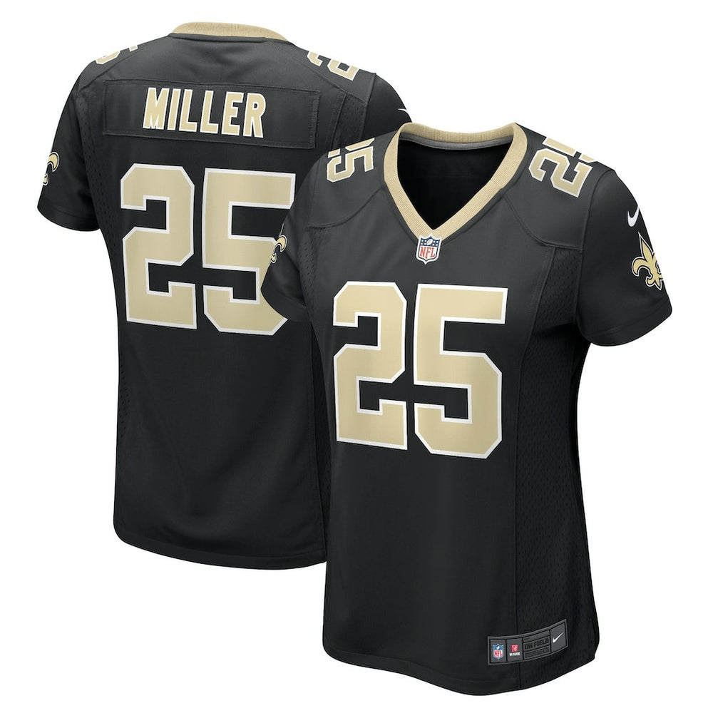 NFL Kendre Miller New Orleans Saints Women's Team Game Jersey - Black