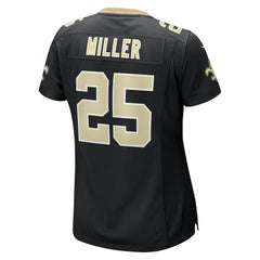 NFL Kendre Miller New Orleans Saints Women's Team Game Jersey - Black