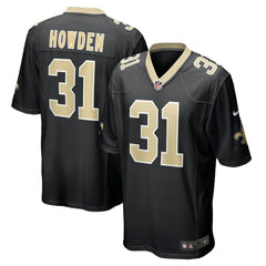 NFL Jordan Howden New Orleans Saints Team Game Jersey - Black