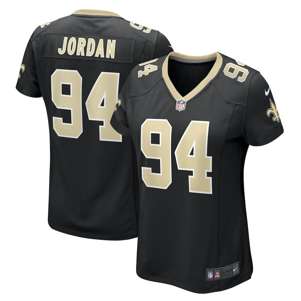 NFL Cameron Jordan New Orleans Saints Women's Team Game Jersey - Black