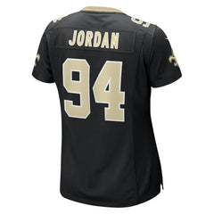 NFL Cameron Jordan New Orleans Saints Women's Team Game Jersey - Black