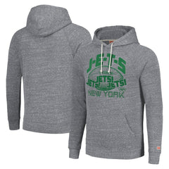 New York Jets Homage Unisex Hyperlocal Raglan Pullover Hoodie Gray