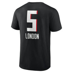 Drake London Atlanta Falcons Team Wordmark Player Name & Number T-Shirt Black
