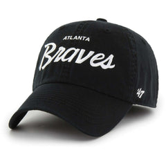 Atlanta Braves '47 Crosstown Classic Franchise Fitted Hat - Black Hats