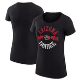 Arizona Diamondbacks G-III 4Her by Carl Banks Women's Super-Slim Fit Lightweight City Graphic T-Shirt - Black T-shirts