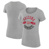 Arizona Diamondbacks G-III 4Her by Carl Banks Women's Super-Slim Fit Lightweight City Graphic T-Shirt - Heather Gray T-shirts