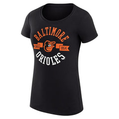 Baltimore Orioles G-III 4Her by Carl Banks Women's Super-Slim Fit Lightweight City Graphic T-Shirt - Black T-shirts