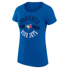 Toronto Blue Jays G-III 4Her by Carl Banks Women's Super-Slim Fit Lightweight City Graphic T-Shirt - Royal T-shirts