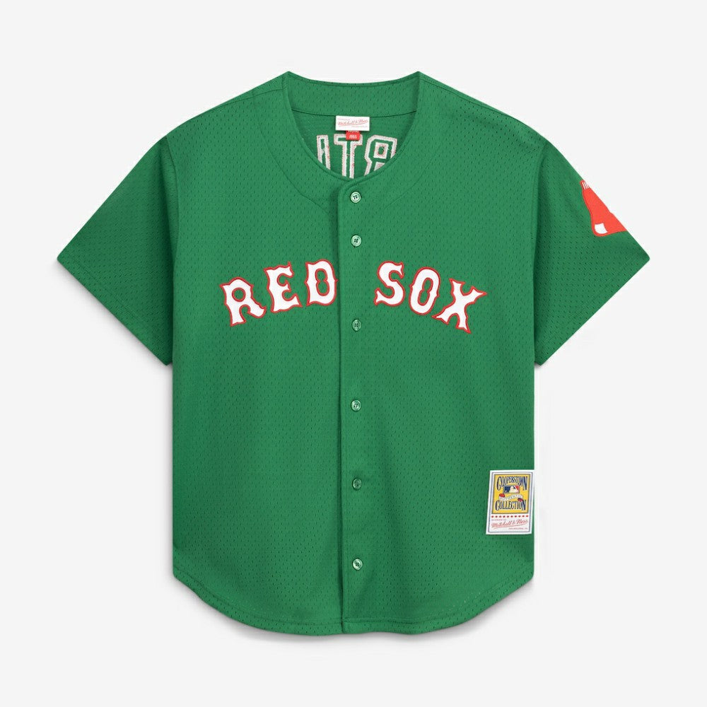 MLB David Ortiz Boston Red Sox Mitchell & Ness Cooperstown Collection Mesh Batting Practice Jersey - Kelly Green