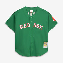 MLB David Ortiz Boston Red Sox Mitchell & Ness Cooperstown Collection Mesh Batting Practice Jersey - Kelly Green
