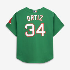 MLB David Ortiz Boston Red Sox Mitchell & Ness Cooperstown Collection Mesh Batting Practice Jersey - Kelly Green