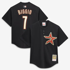MLB Craig Biggio Houston Astros Mitchell & Ness Authentic Batting Practice Jersey - Black