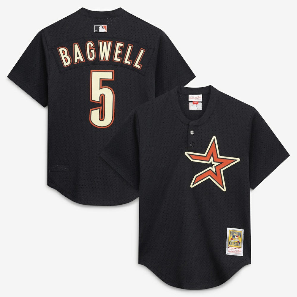 MLB Jeff Bagwell Houston Astros Mitchell & Ness Authentic Batting Practice Jersey - Black