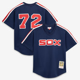 MLB Carlton Fisk Chicago White Sox Mitchell & Ness Authentic Batting Practice Jersey - Navy
