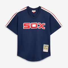 MLB Carlton Fisk Chicago White Sox Mitchell & Ness Authentic Batting Practice Jersey - Navy