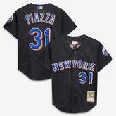 MLB Mike Piazza New York Mets Mitchell & Ness Cooperstown Collection 2000 Batting Practice Jersey - Black