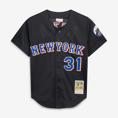 MLB Mike Piazza New York Mets Mitchell & Ness Cooperstown Collection 2000 Batting Practice Jersey - Black