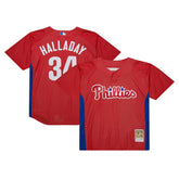 MLB Roy Halladay Philadelphia Phillies Mitchell & Ness Authentic Batting Practice Jersey - Red