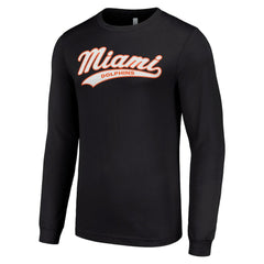 Miami Dolphins Starter Tailsweep Long Sleeve T-Shirt Black