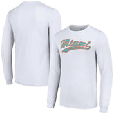 Miami Dolphins Starter Tailsweep Long Sleeve T-Shirt White
