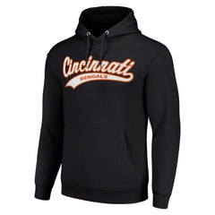 Cincinnati Bengals Starter Unisex Tailsweep Pullover Hoodie Black