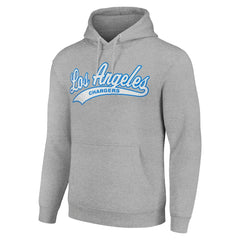 Los Angeles Chargers Starter Unisex Tailsweep Pullover Hoodie Heather Gray