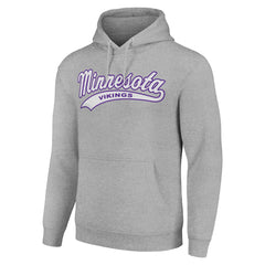 Minnesota Vikings Starter Unisex Tailsweep Pullover Hoodie Heather Gray