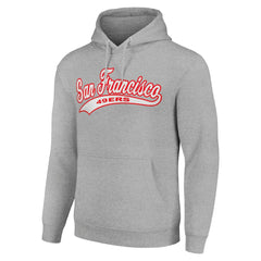 San Francisco 49ers Starter Unisex Tailsweep Pullover Hoodie Heather Gray