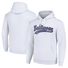 Baltimore Ravens Starter Unisex Tailsweep Pullover Hoodie White