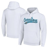 Carolina Panthers Starter Unisex Tailsweep Pullover Hoodie White