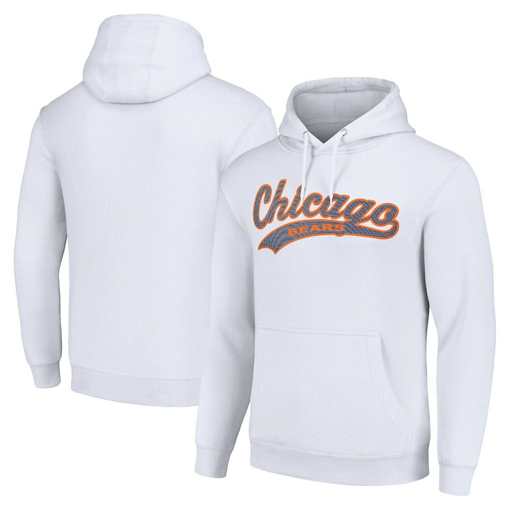 Chicago Bears Starter Unisex Tailsweep Pullover Hoodie White