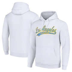 Los Angeles Chargers Starter Unisex Tailsweep Pullover Hoodie White