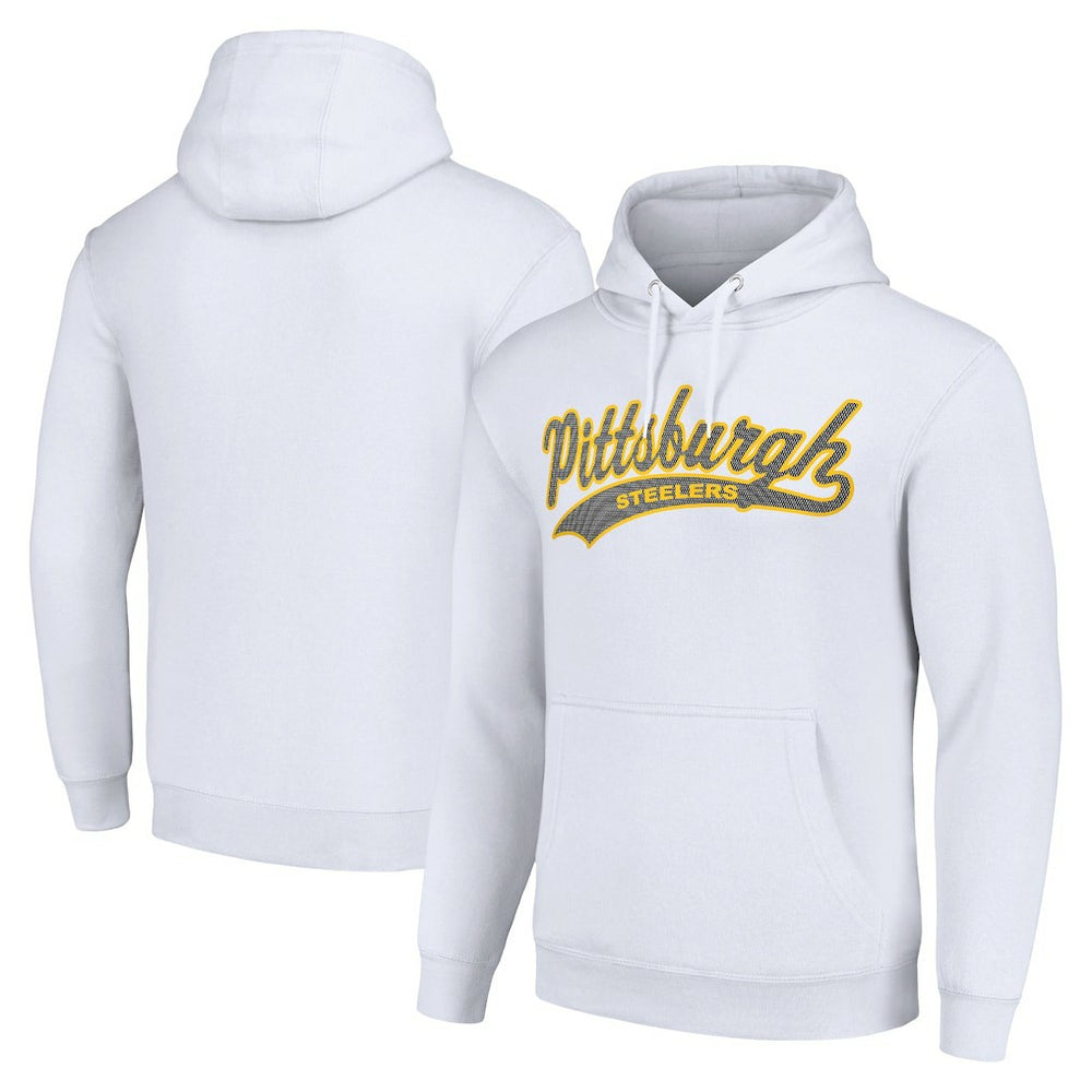 Pittsburgh Steelers Starter Unisex Tailsweep Pullover Hoodie White