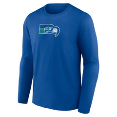 Seattle Seahawks Throwback Long Sleeve T-Shirt Royal