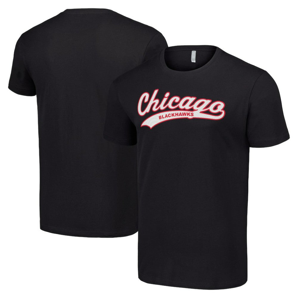 NHL Chicago Blackhawks Starter Tailsweep T-Shirt - Black