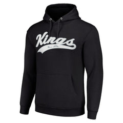 NHL Los Angeles Kings Starter Tailsweep Fleece Tri-Blend Pullover Hoodie - Black