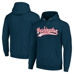 NHL Washington Capitals Starter Tailsweep Fleece Tri-Blend Pullover Hoodie - Navy