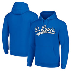 NHL St. Louis Blues Starter Tailsweep Fleece Tri-Blend Pullover Hoodie - Blue