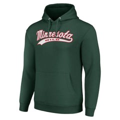 NHL Minnesota Wild Starter Tailsweep Fleece Tri-Blend Pullover Hoodie - Green
