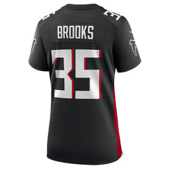 NFL Natrone Brooks Atlanta Falcons Women's Team Game Jersey - Black
