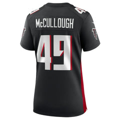 NFL Liam McCullough Atlanta Falcons Women's Team Game Jersey - Black
