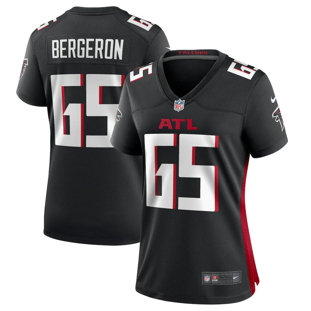 NFL Matthew Bergeron Atlanta Falcons Women's Team Game Jersey - Black