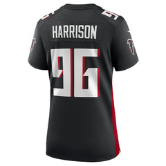 NFL Zach Harrison Atlanta Falcons Women's Team Game Jersey - Black