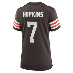 NFL Dustin Hopkins Cleveland Browns Women's Team Game Jersey - Brown