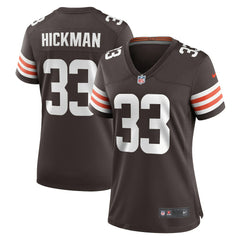 NFL Ronnie Hickman Cleveland Browns Women's Team Game Jersey - Brown