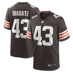 NFL Mohamoud Diabate Cleveland Browns Team Game Jersey - Brown