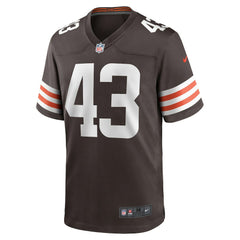 NFL Mohamoud Diabate Cleveland Browns Team Game Jersey - Brown