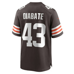 NFL Mohamoud Diabate Cleveland Browns Team Game Jersey - Brown
