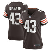 NFL Mohamoud Diabate Cleveland Browns Women's Team Game Jersey - Brown